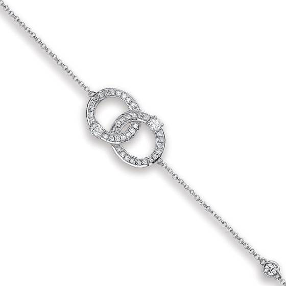 9k White Gold 0.20ct Diamond Bracelet