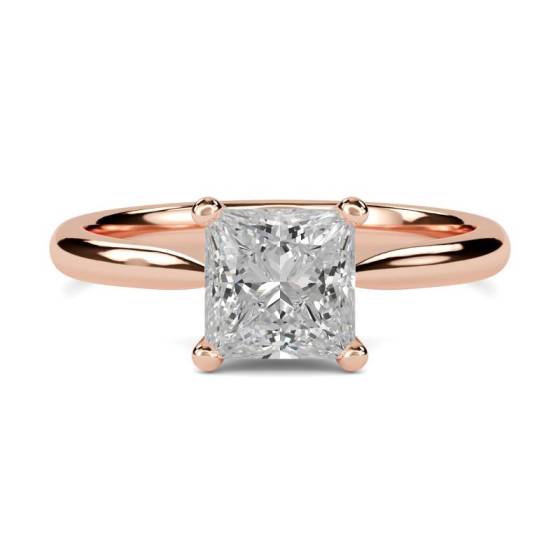 GIA Certified 0.52ct VS1/D Princess Diamond Engagement Ring