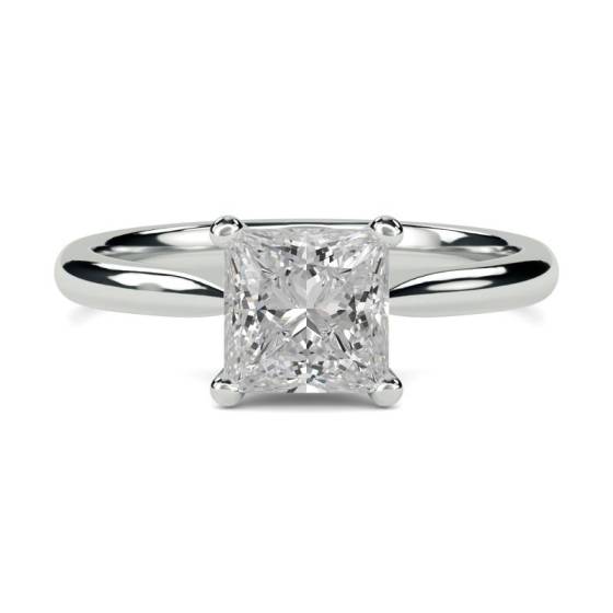 GIA Certified 0.40ct VS1/D Princess Diamond Engagement Ring