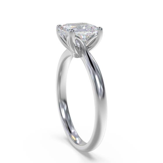 Asscher Diamond Engagement Ring