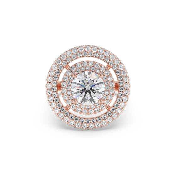 Round Diamond Designer Ring