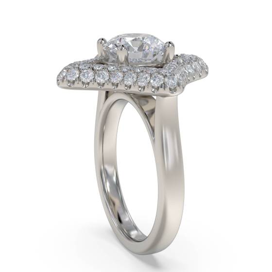 Round Diamond Designer Ring