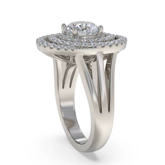 Round Diamond Designer Ring