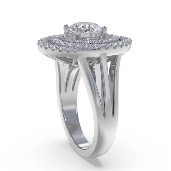 Round Diamond Designer Ring