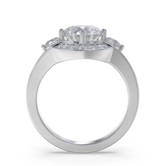 Round Diamond Designer Ring