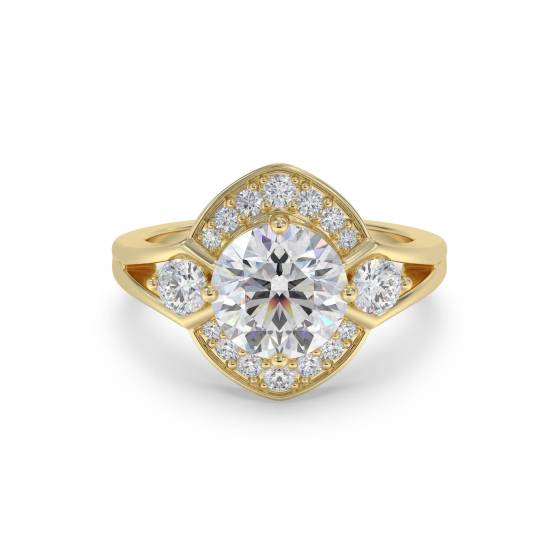 Round Diamond Designer Ring