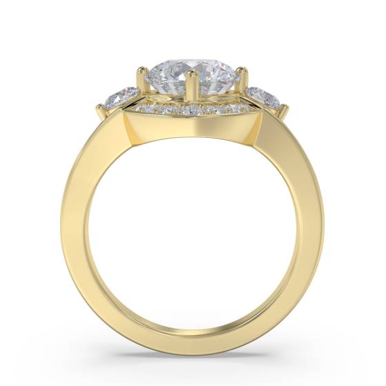 Round Diamond Designer Ring