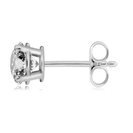 0.40ct VS/F Round Natural Diamond Stud Earrings