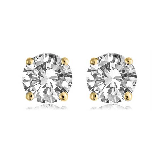 0.50ct VS/F Round Natural Diamond Stud Earrings