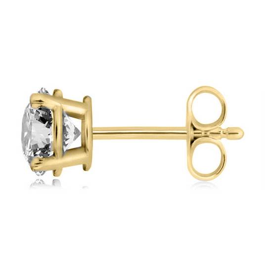 0.40ct VS/F Round Natural Diamond Stud Earrings