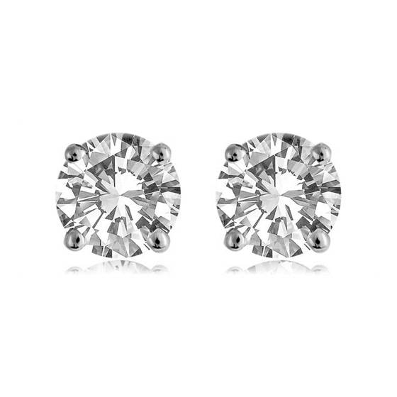 0.40ct VS/F Round Natural Diamond Stud Earrings