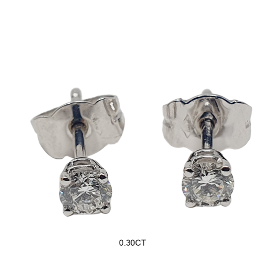 0.40ct /VS Round Natural Diamond Stud Earrings