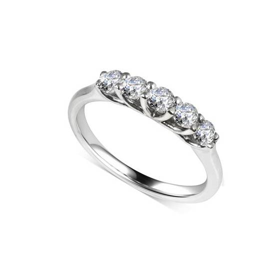 0.75ct VS/E-F Natural Diamond Eternity Ring