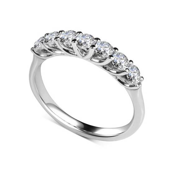 0.70ct VS/E-F Natural Diamond Eternity Ring