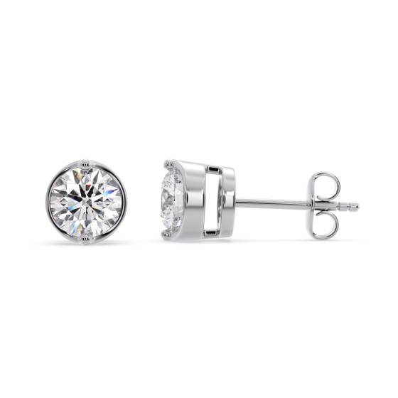 0.20ct VS/F-G Round Natural Diamond Stud Earrings