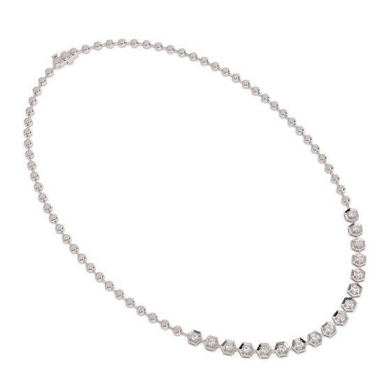 0.80ct Elegant Round Diamond Drop Necklace