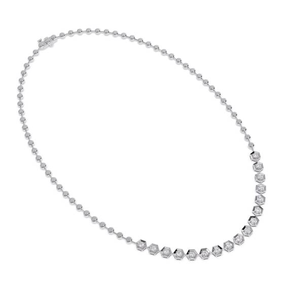 0.80ct Elegant Round Diamond Drop Necklace