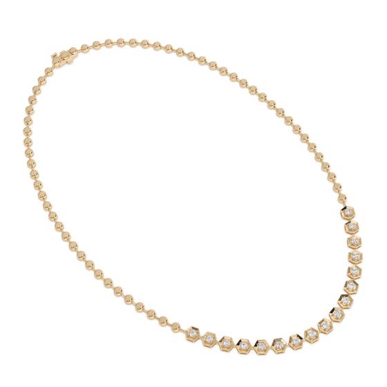 0.80ct Elegant Round Diamond Drop Necklace
