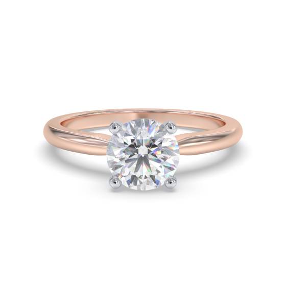 GIA Certified 0.32ct SI1/D Round Diamond Engagement Ring