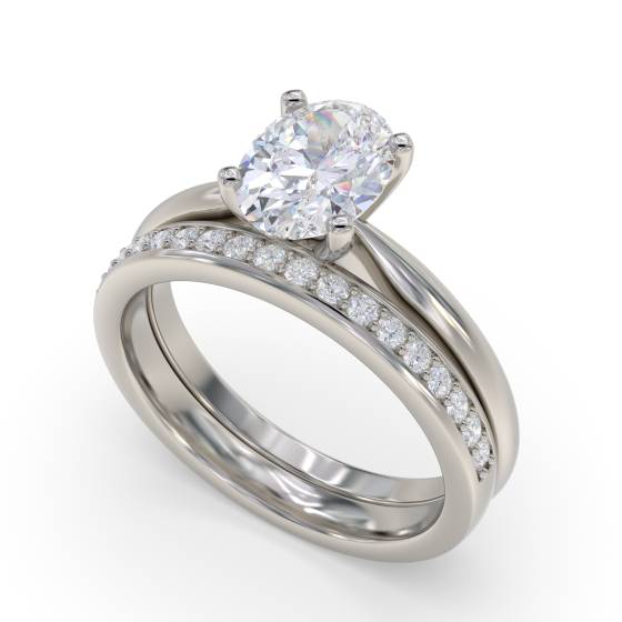 Oval Diamond Engagement Ring
