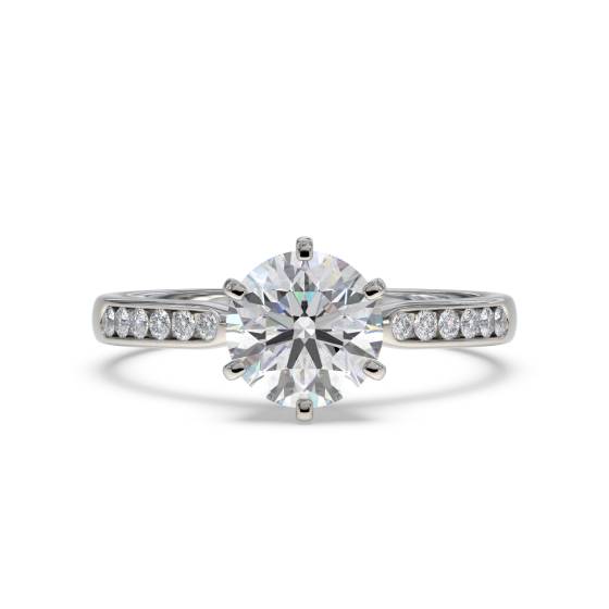 Shoulder Set Diamond Engagement Ring
