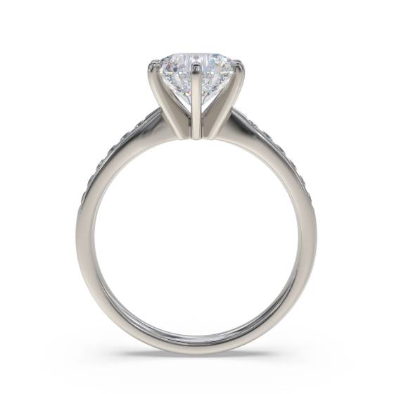 Shoulder Set Diamond Engagement Ring