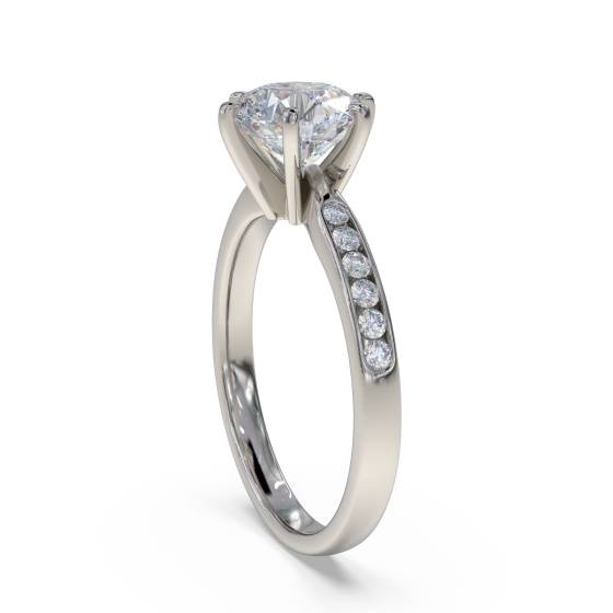 Shoulder Set Diamond Engagement Ring