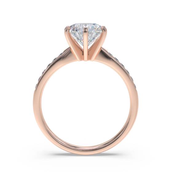 Shoulder Set Diamond Engagement Ring