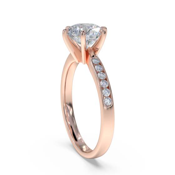 Shoulder Set Diamond Engagement Ring