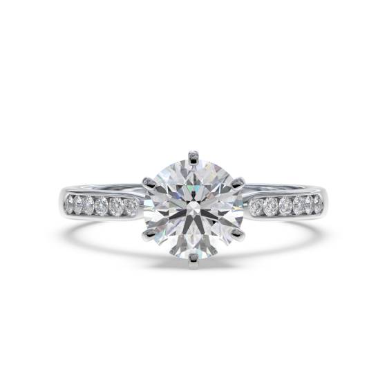 Shoulder Set Diamond Engagement Ring
