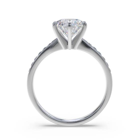 Shoulder Set Diamond Engagement Ring