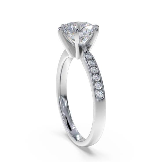 Shoulder Set Diamond Engagement Ring