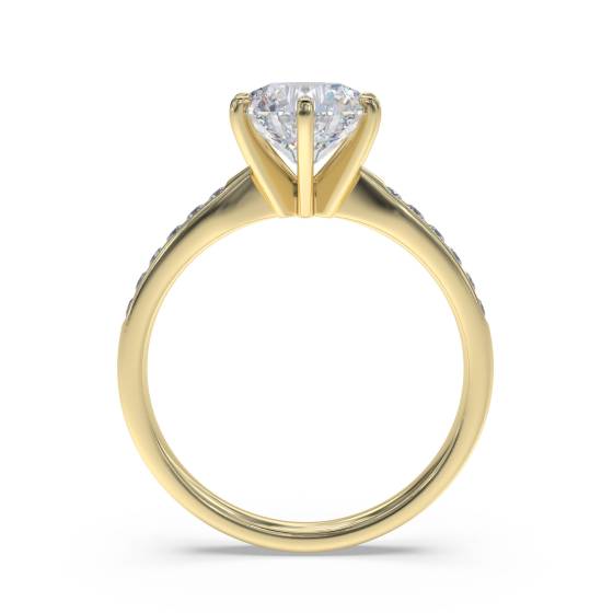 Shoulder Set Diamond Engagement Ring