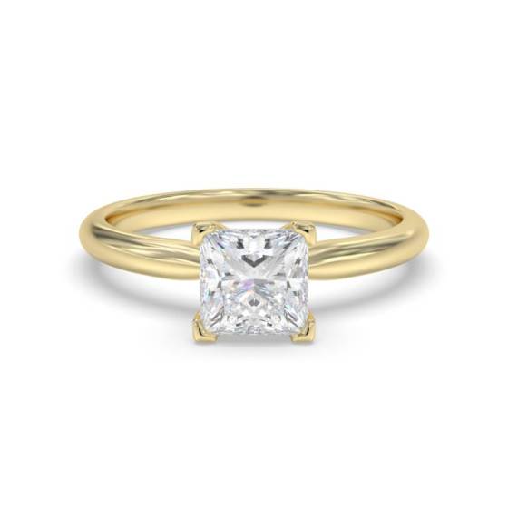 GIA Certified 0.52ct VVS1/E Princess Diamond Engagement Ring