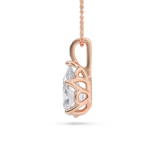 Pear Diamond Solitaire Pendant