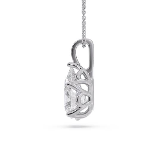 Pear Diamond Solitaire Pendant