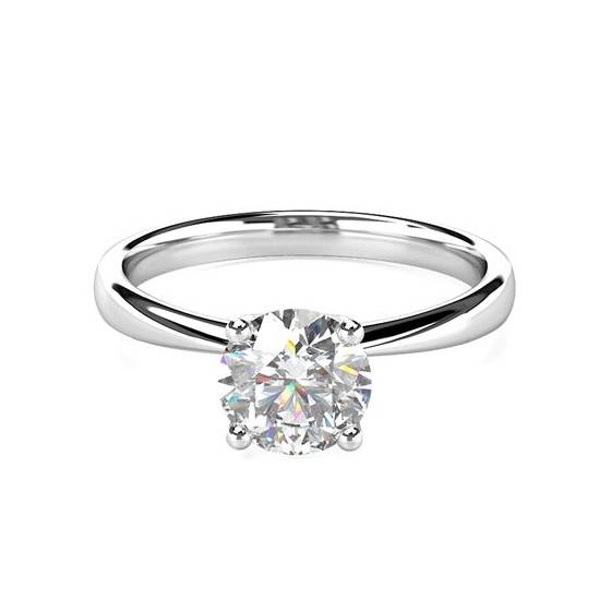 0.70ct VS2/H Classic Oval Natural Diamond Engagement Ring