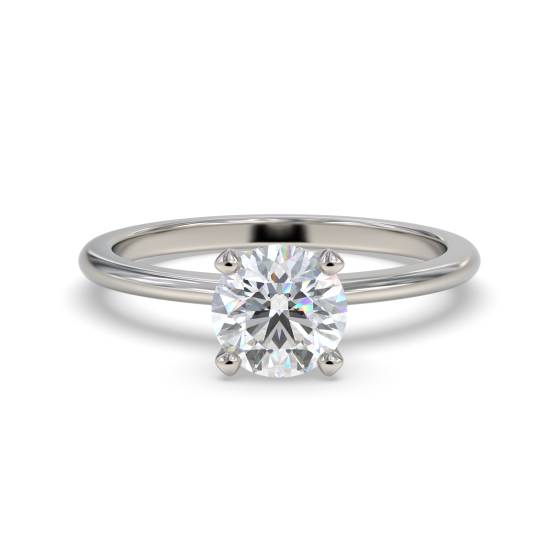 Classic Round Diamond Engagement Ring