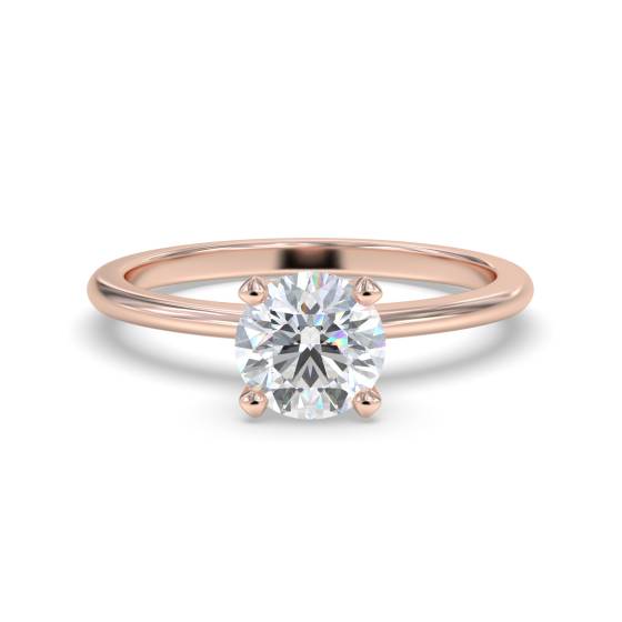 Classic Round Diamond Engagement Ring