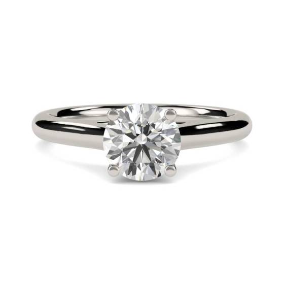 GIA Certified 0.90ct VS1/E Round Diamond Engagement Ring