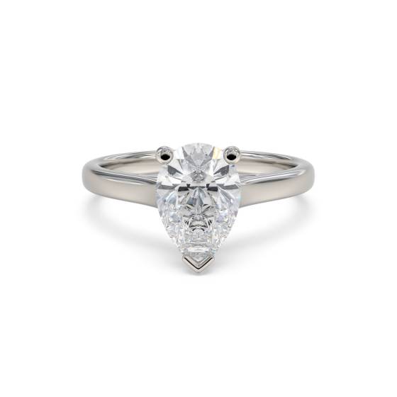Classic Pear Diamond Engagement Ring