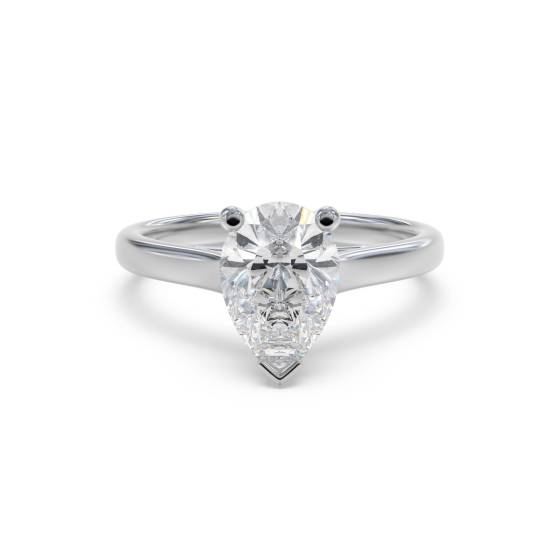 Classic Pear Diamond Engagement Ring