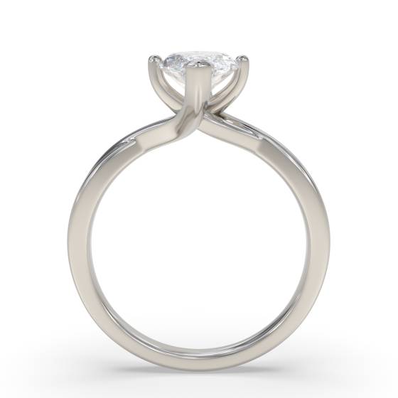 Marquise Diamond Infinity Twist Engagement Ring