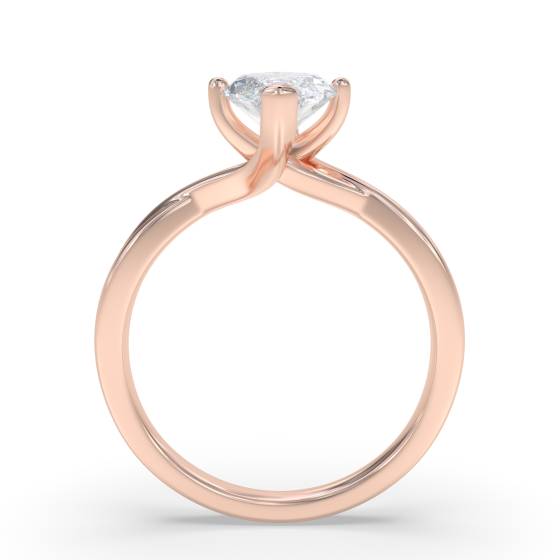 Marquise Diamond Infinity Twist Engagement Ring