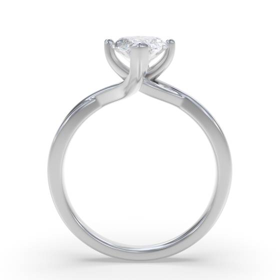 Marquise Diamond Infinity Twist Engagement Ring