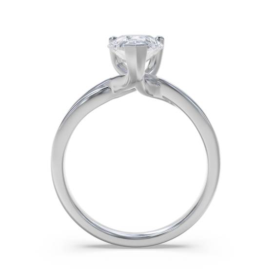 Pear Diamond Infinity Twist Engagement Ring