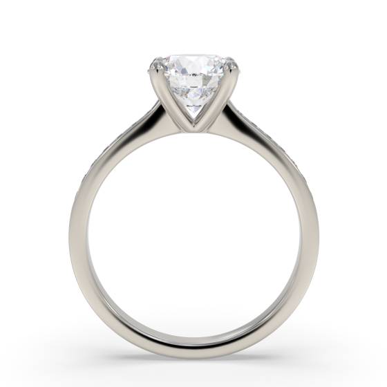 Shoulder Set Diamond Engagement Ring
