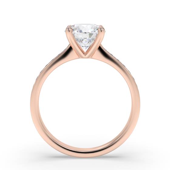 Shoulder Set Diamond Engagement Ring