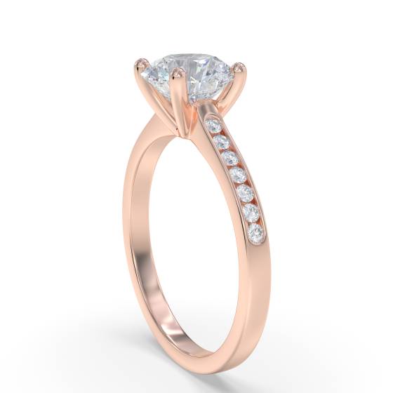Shoulder Set Diamond Engagement Ring