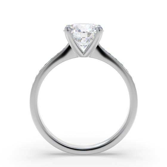 Shoulder Set Diamond Engagement Ring